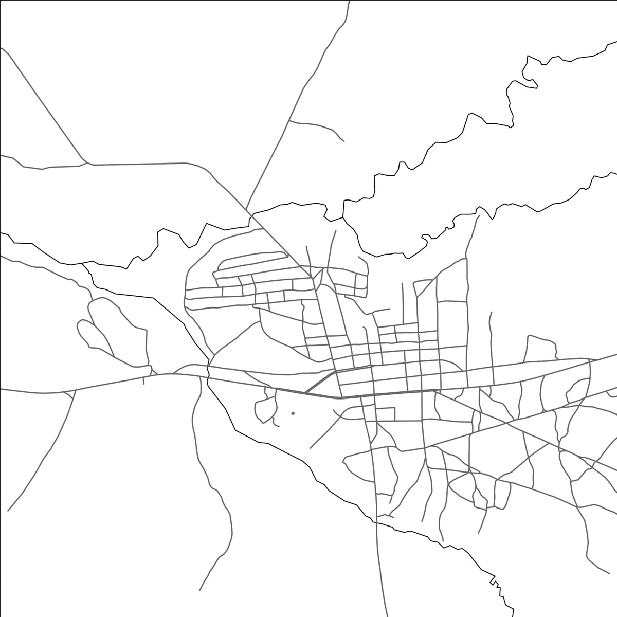 ROAD MAP OF BALOMBO, ANGOLA BY MAPBAKES