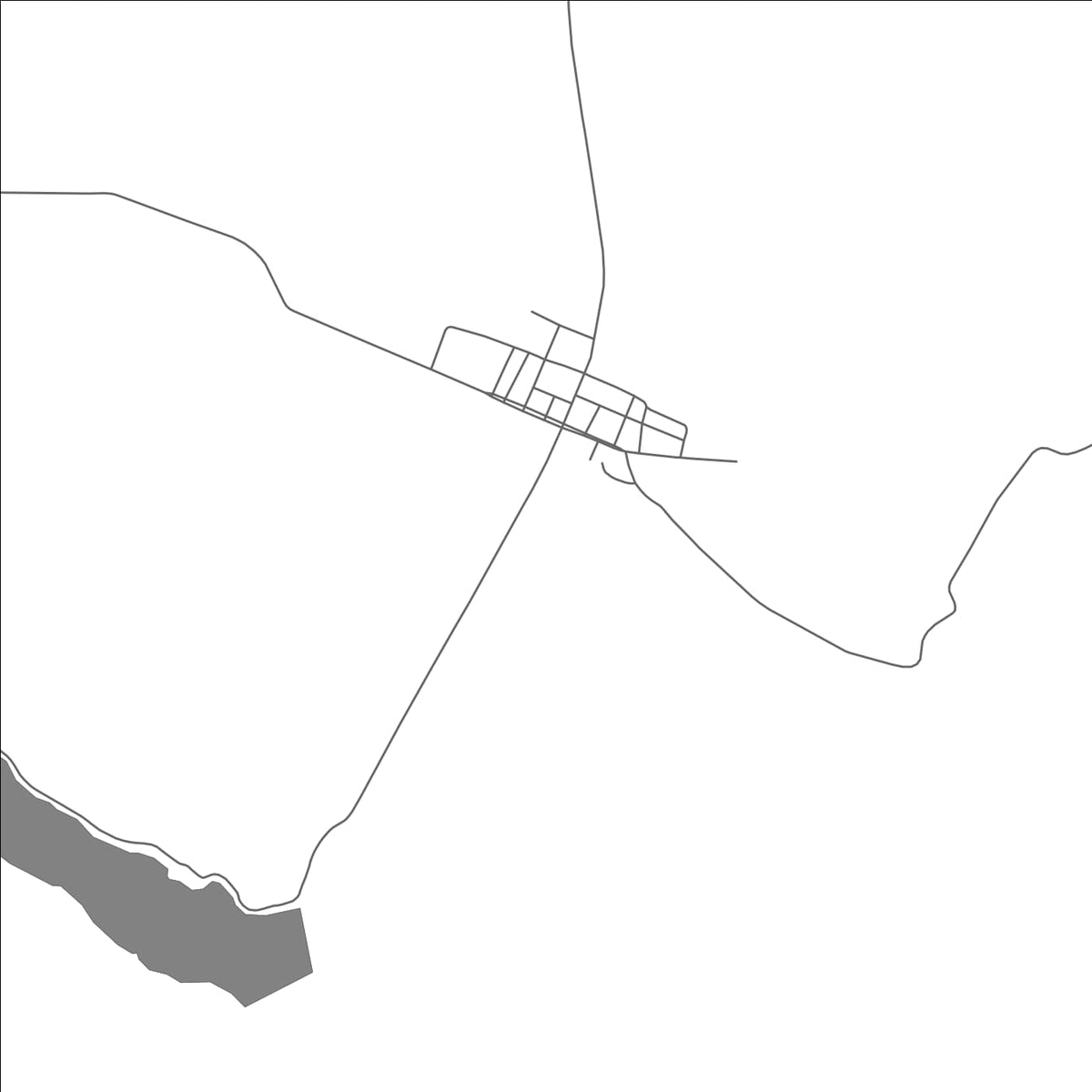 ROAD MAP OF BANGA, ANGOLA BY MAPBAKES