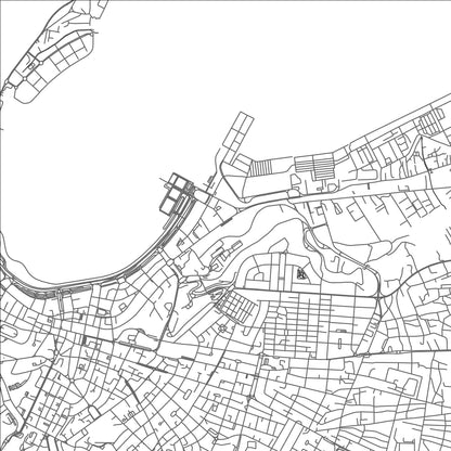 ROAD MAP OF CACUACO, ANGOLA BY MAPBAKES