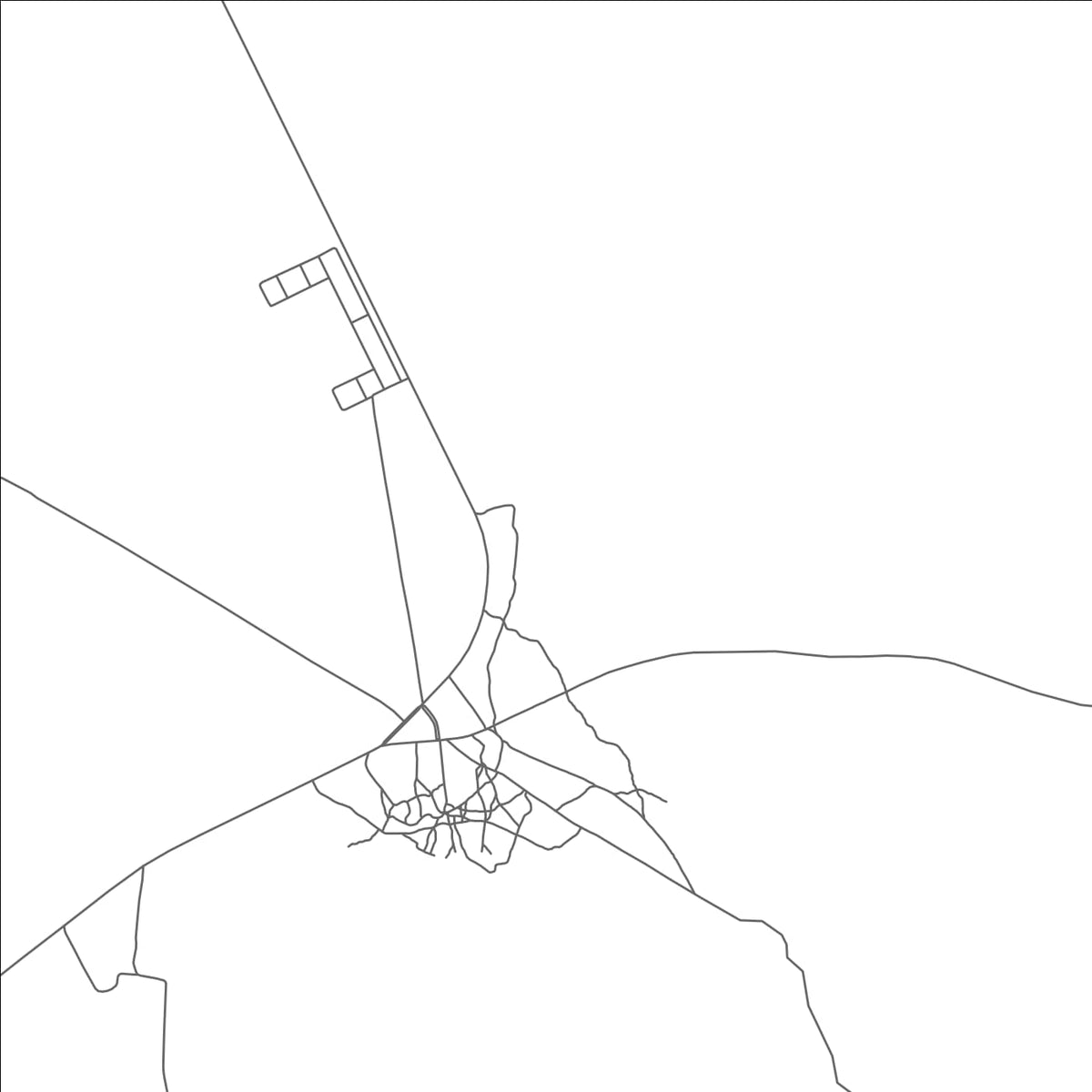 ROAD MAP OF CANGANDALA, ANGOLA BY MAPBAKES