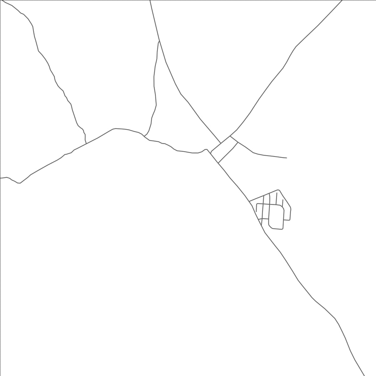 ROAD MAP OF CAOMBO, ANGOLA BY MAPBAKES
