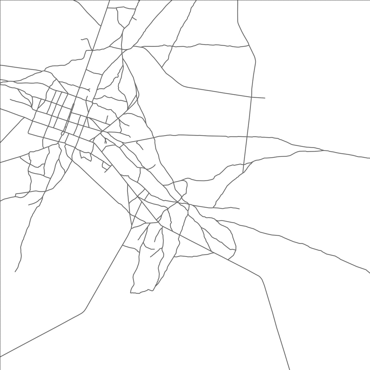 ROAD MAP OF CHIPINDO, ANGOLA BY MAPBAKES