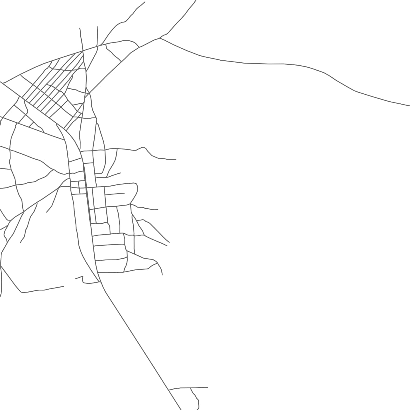 ROAD MAP OF CHITEMBO, ANGOLA BY MAPBAKES