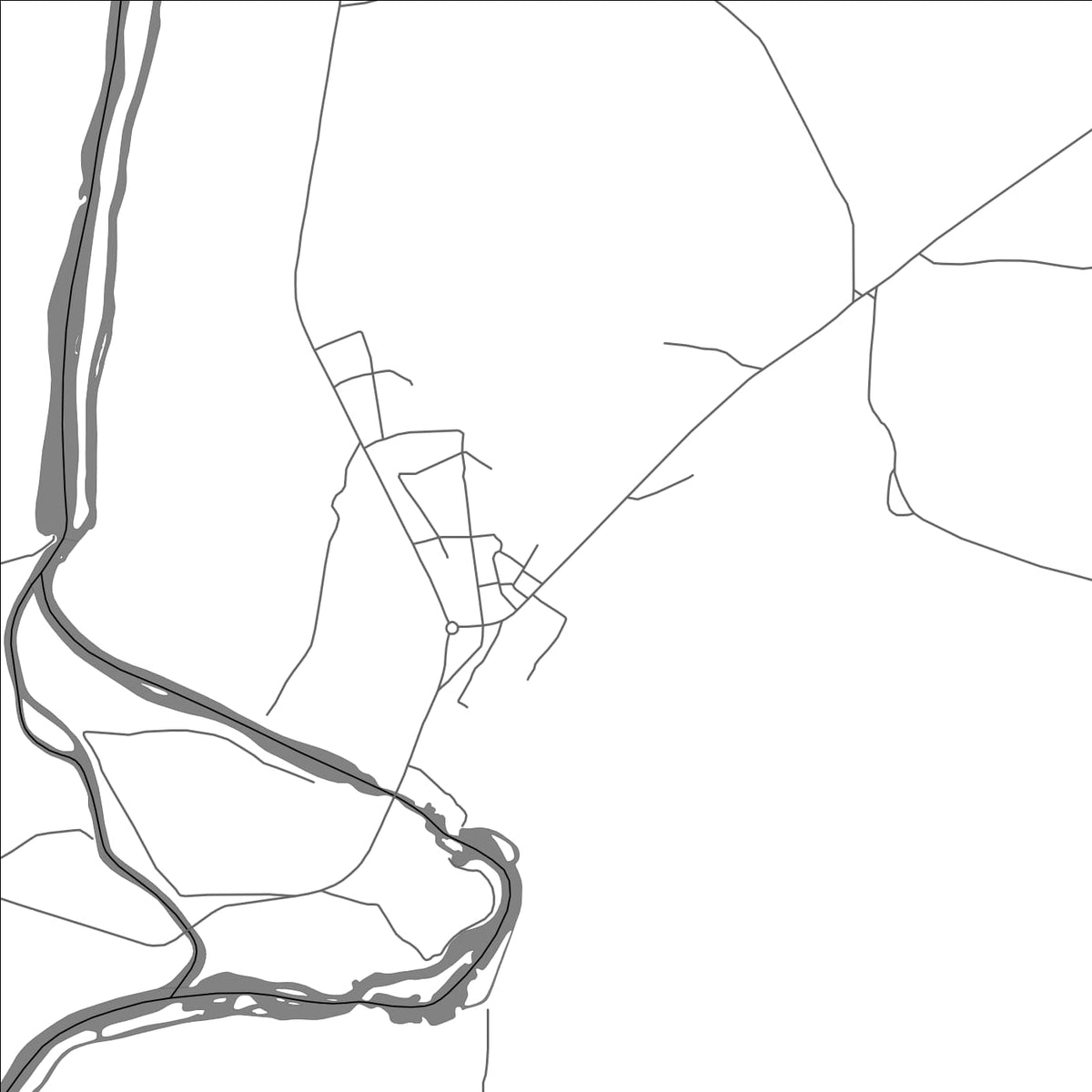 ROAD MAP OF CUANGO, ANGOLA BY MAPBAKES