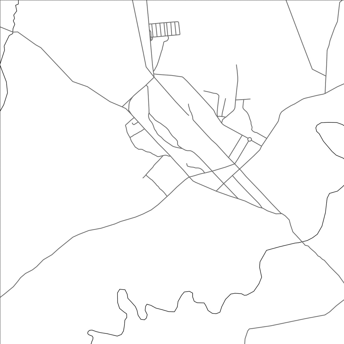 ROAD MAP OF CUEMBA, ANGOLA BY MAPBAKES