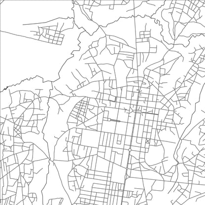 ROAD MAP OF CUITO, ANGOLA BY MAPBAKES