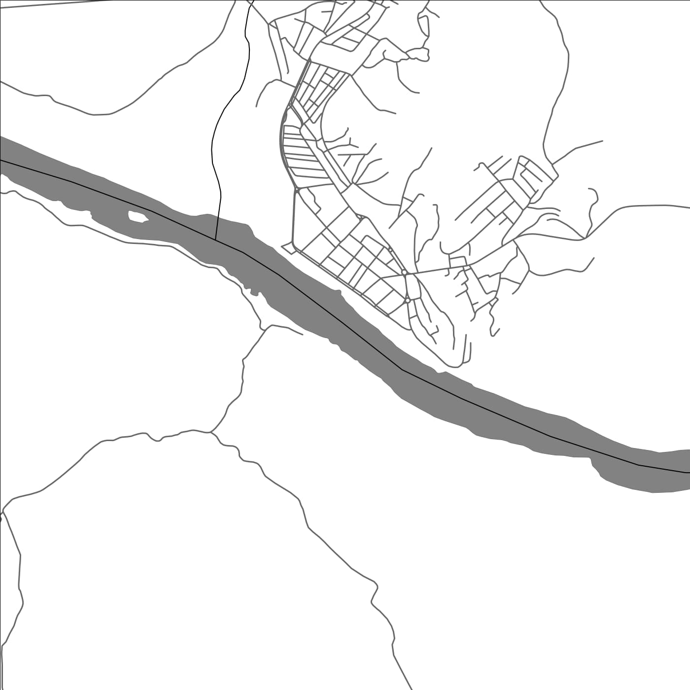 ROAD MAP OF DONDO, ANGOLA BY MAPBAKES