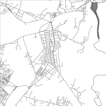 ROAD MAP OF DUNDO, ANGOLA BY MAPBAKES