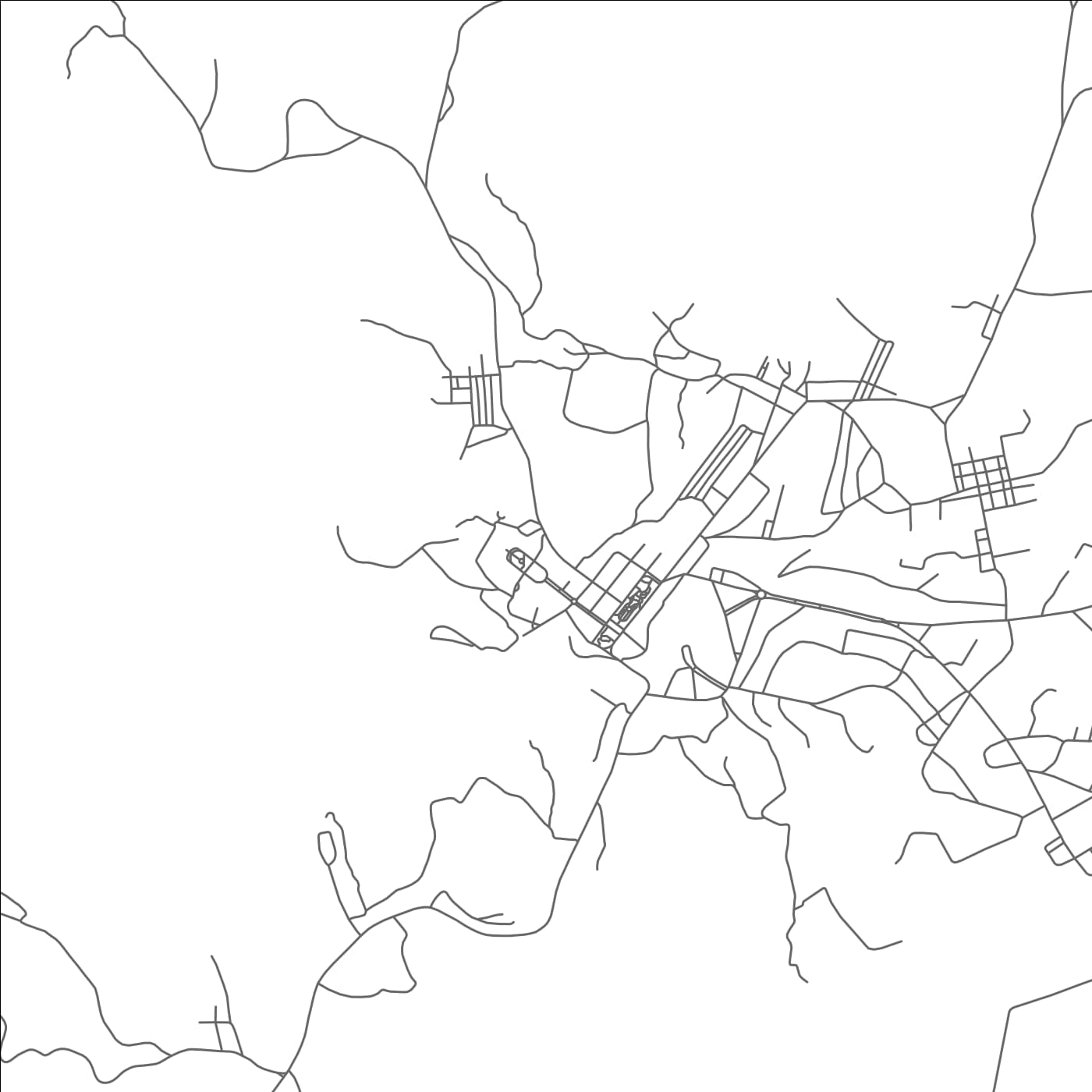 ROAD MAP OF GABELA, ANGOLA BY MAPBAKES