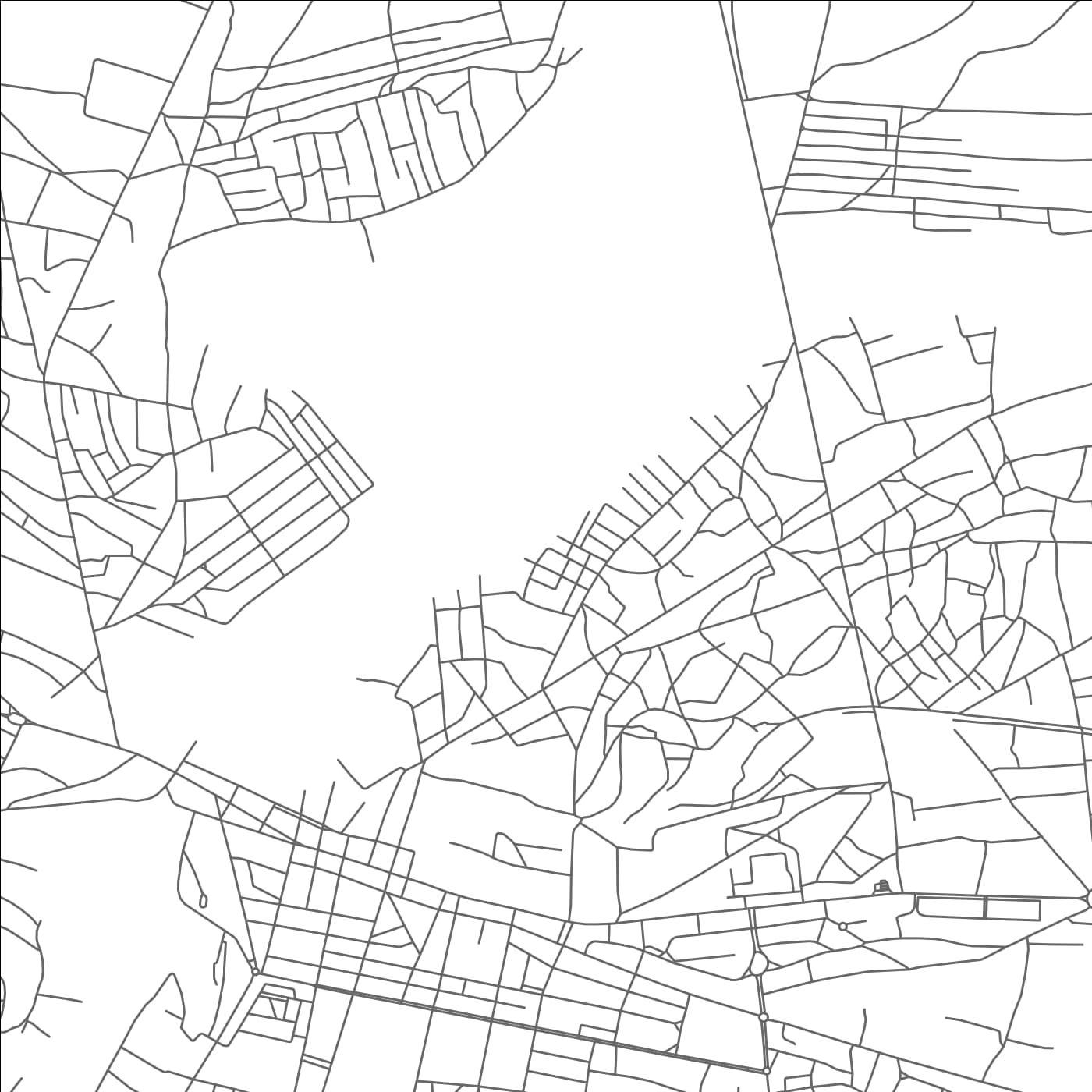 ROAD MAP OF MALANJE, ANGOLA BY MAPBAKES