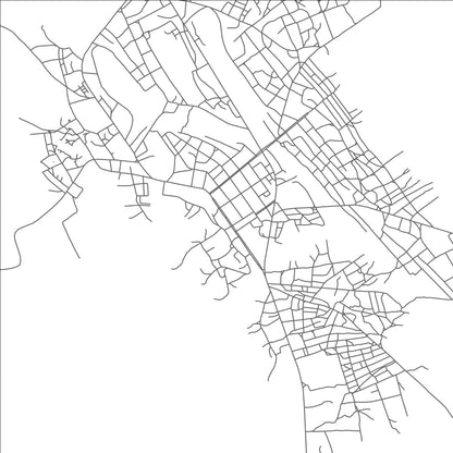 ROAD MAP OF NEGAGE, ANGOLA BY MAPBAKES