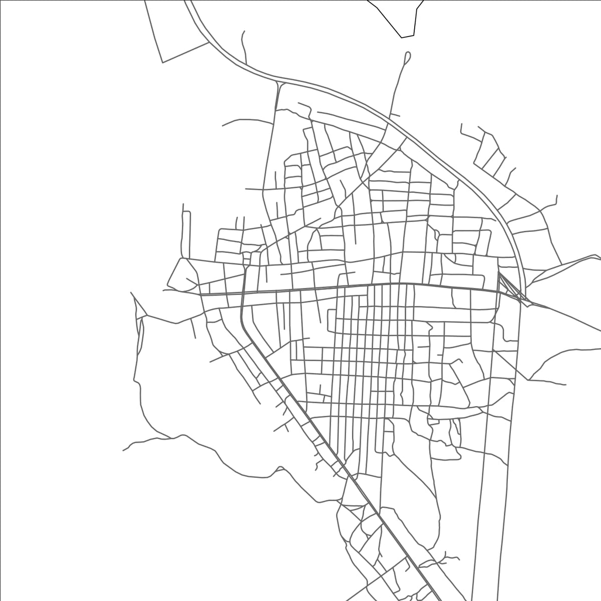 ROAD MAP OF NZETO, ANGOLA BY MAPBAKES
