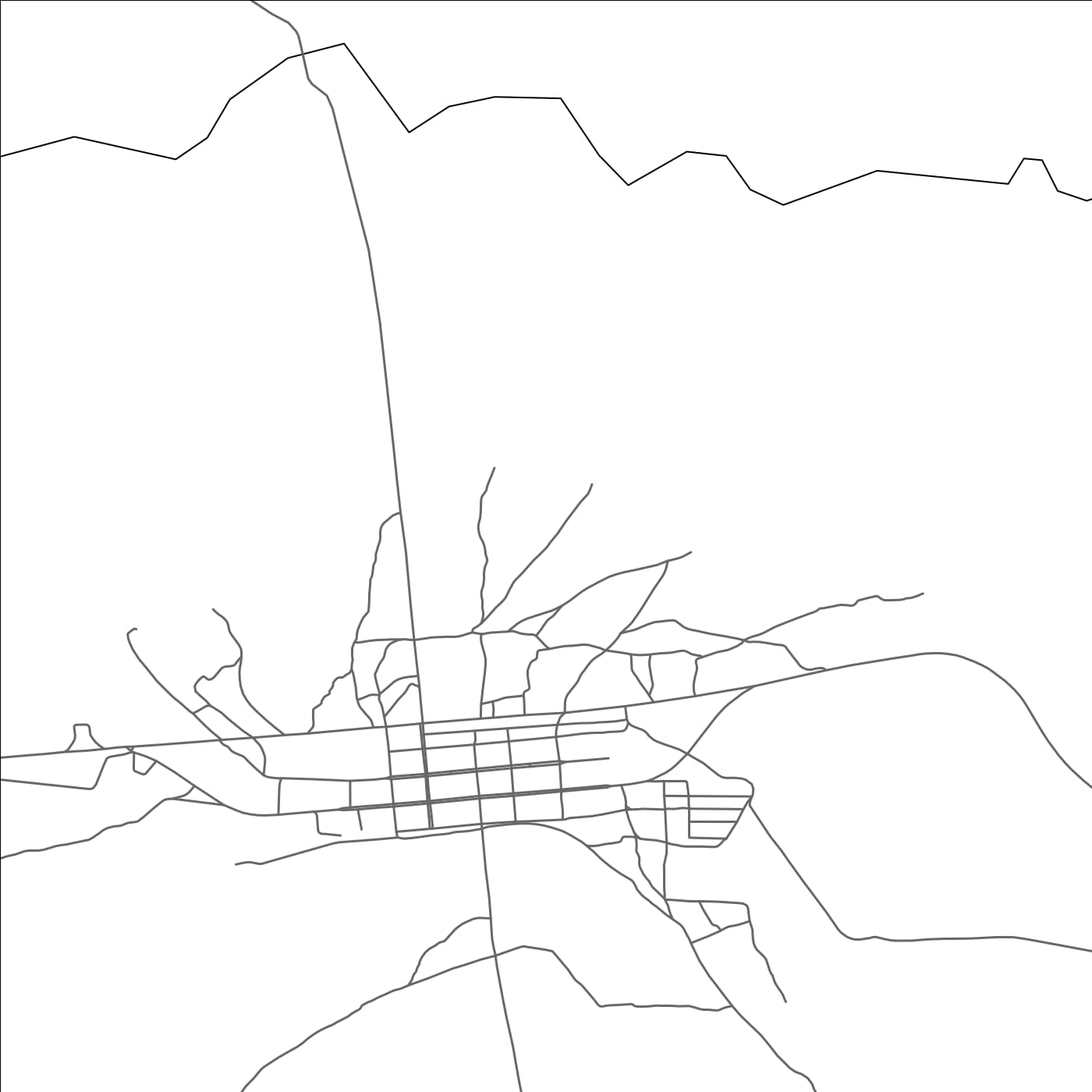 ROAD MAP OF TCHINDJENDJE, ANGOLA BY MAPBAKES