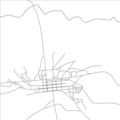 ROAD MAP OF TCHINDJENDJE, ANGOLA BY MAPBAKES