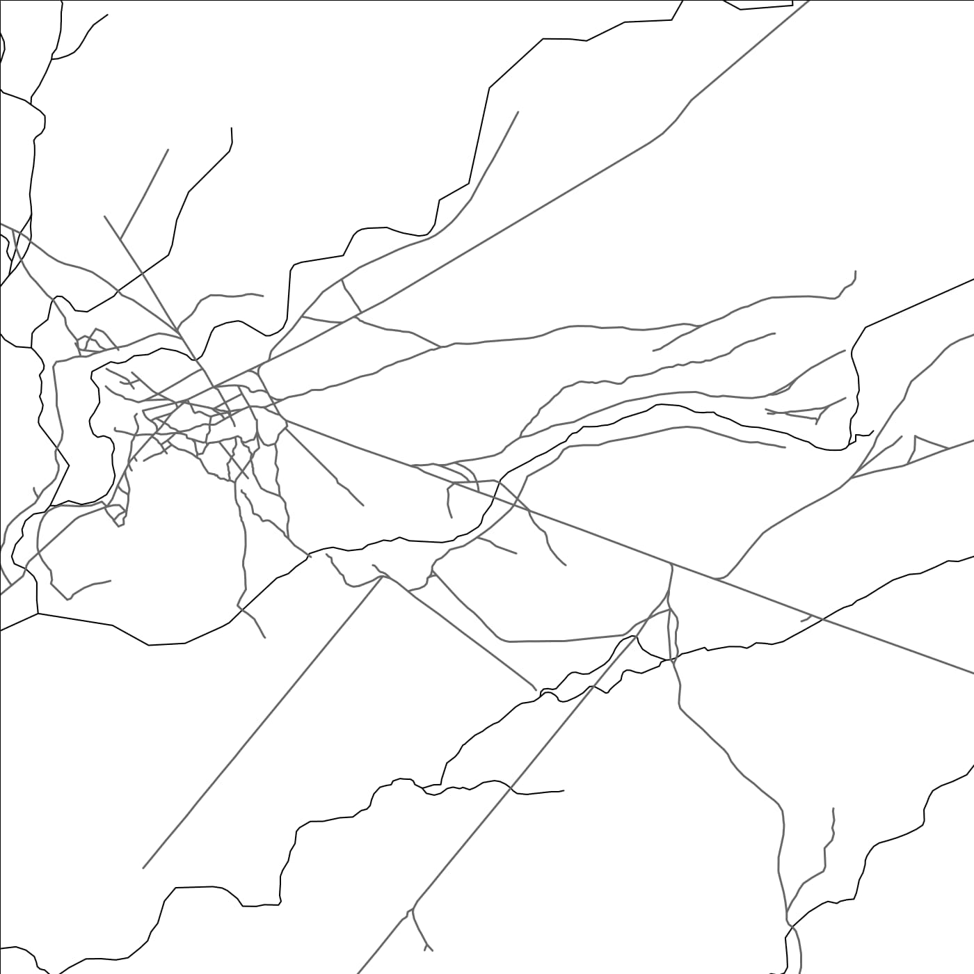 ROAD MAP OF TCHITADO, ANGOLA BY MAPBAKES