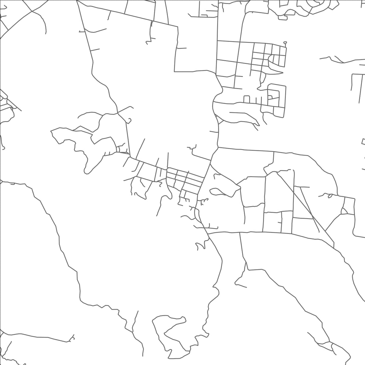 ROAD MAP OF BENDALS, ANTIGUA AND BARBUDA BY MAPBAKES