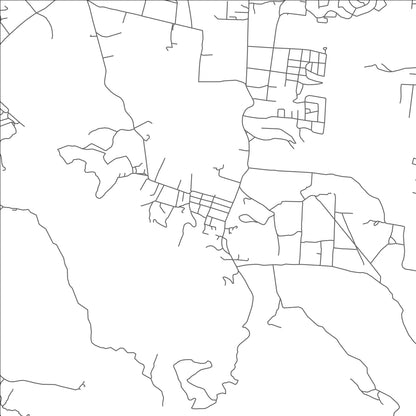 ROAD MAP OF BENDALS, ANTIGUA AND BARBUDA BY MAPBAKES