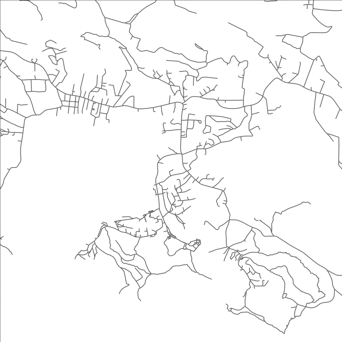 ROAD MAP OF ENGLISH HARBOUR TOWN, ANTIGUA AND BARBUDA BY MAPBAKES