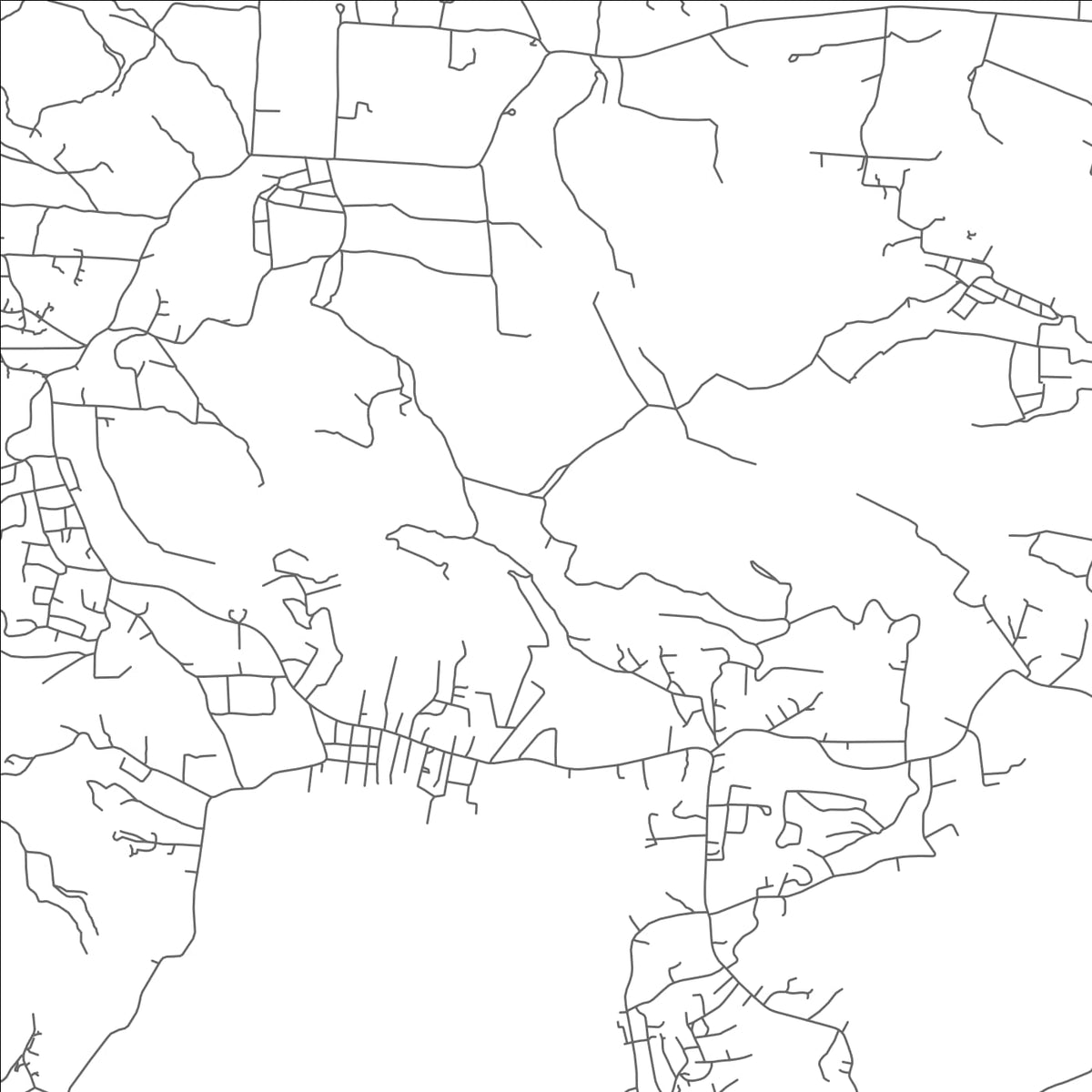 ROAD MAP OF GUINEA BUSH, ANTIGUA AND BARBUDA BY MAPBAKES