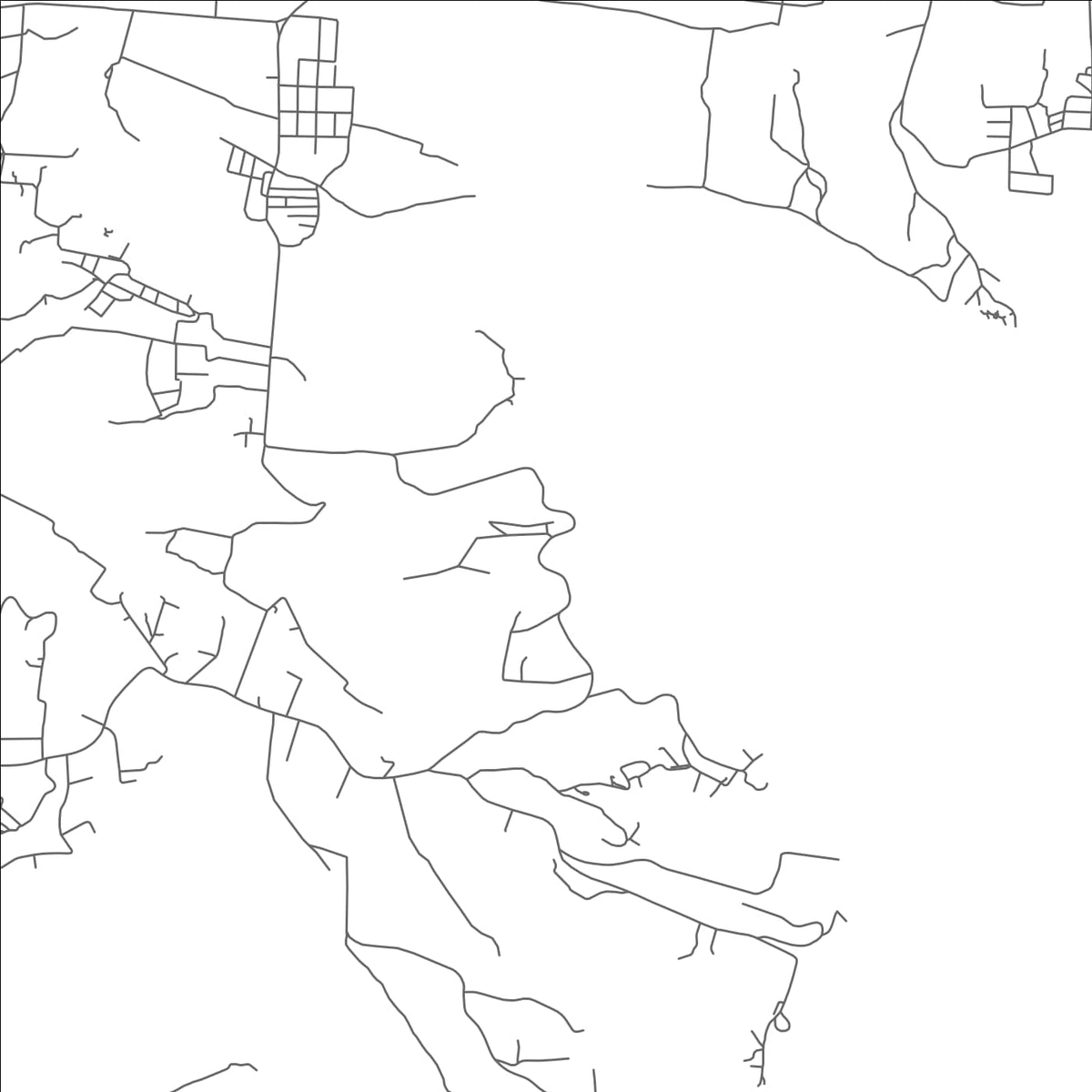 ROAD MAP OF RED HILL, ANTIGUA AND BARBUDA BY MAPBAKES