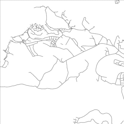 ROAD MAP OF SUTHERLAND, ANTIGUA AND BARBUDA BY MAPBAKES