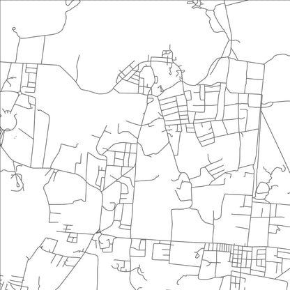 ROAD MAP OF VERNONS, ANTIGUA AND BARBUDA BY MAPBAKES