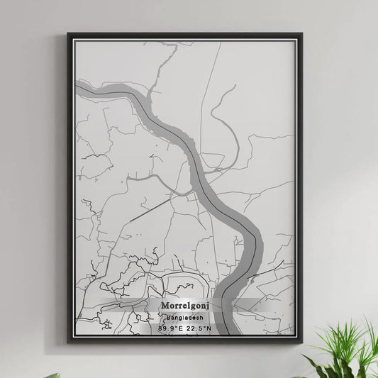 ROAD MAP OF MORRELGONJ, BANGLADESH BY MAPBAKES