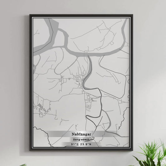 ROAD MAP OF NABĪNAGAR, BANGLADESH BY MAPBAKES