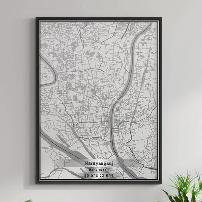 ROAD MAP OF NĀRĀYANGANJ, BANGLADESH BY MAPBAKES