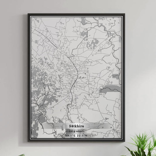 ROAD MAP OF SĀTKHIRA, BANGLADESH BY MAPBAKES