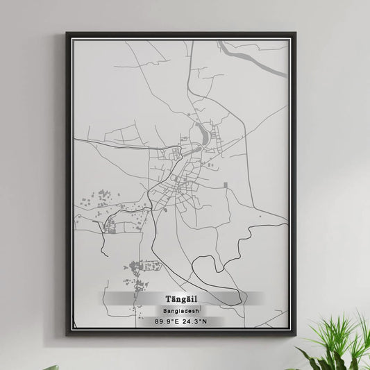 ROAD MAP OF TĀNGĀIL, BANGLADESH BY MAPBAKES