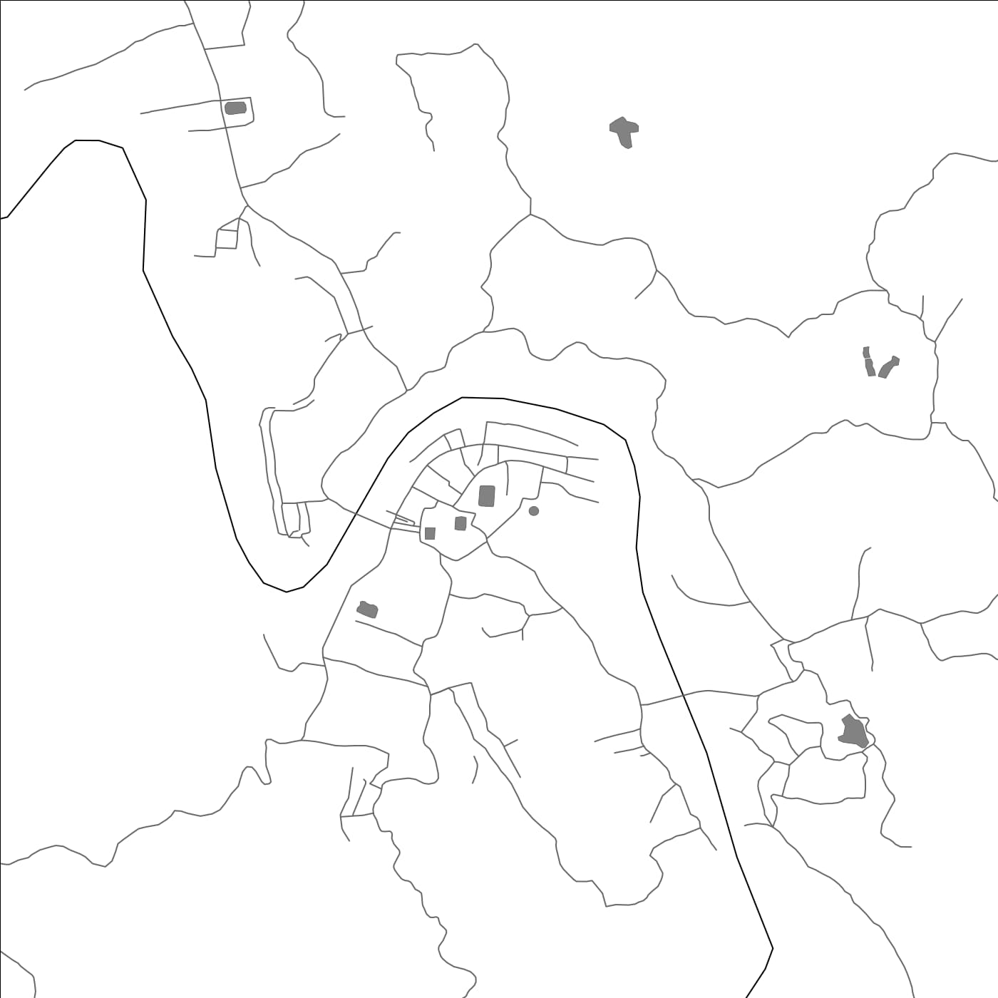 ROAD MAP OF BĀNDARBAN, BANGLADESH BY MAPBAKES