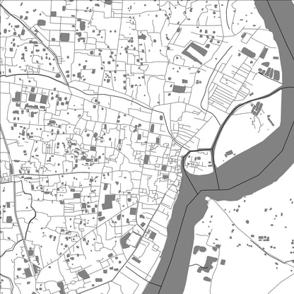 ROAD MAP OF BARISHAL, BANGLADESH BY MAPBAKES