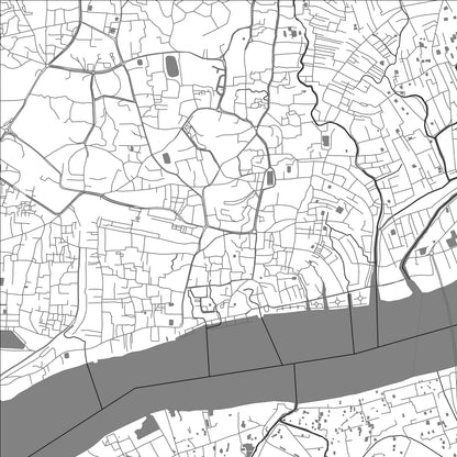 ROAD MAP OF CHATTOGRAM, BANGLADESH BY MAPBAKES