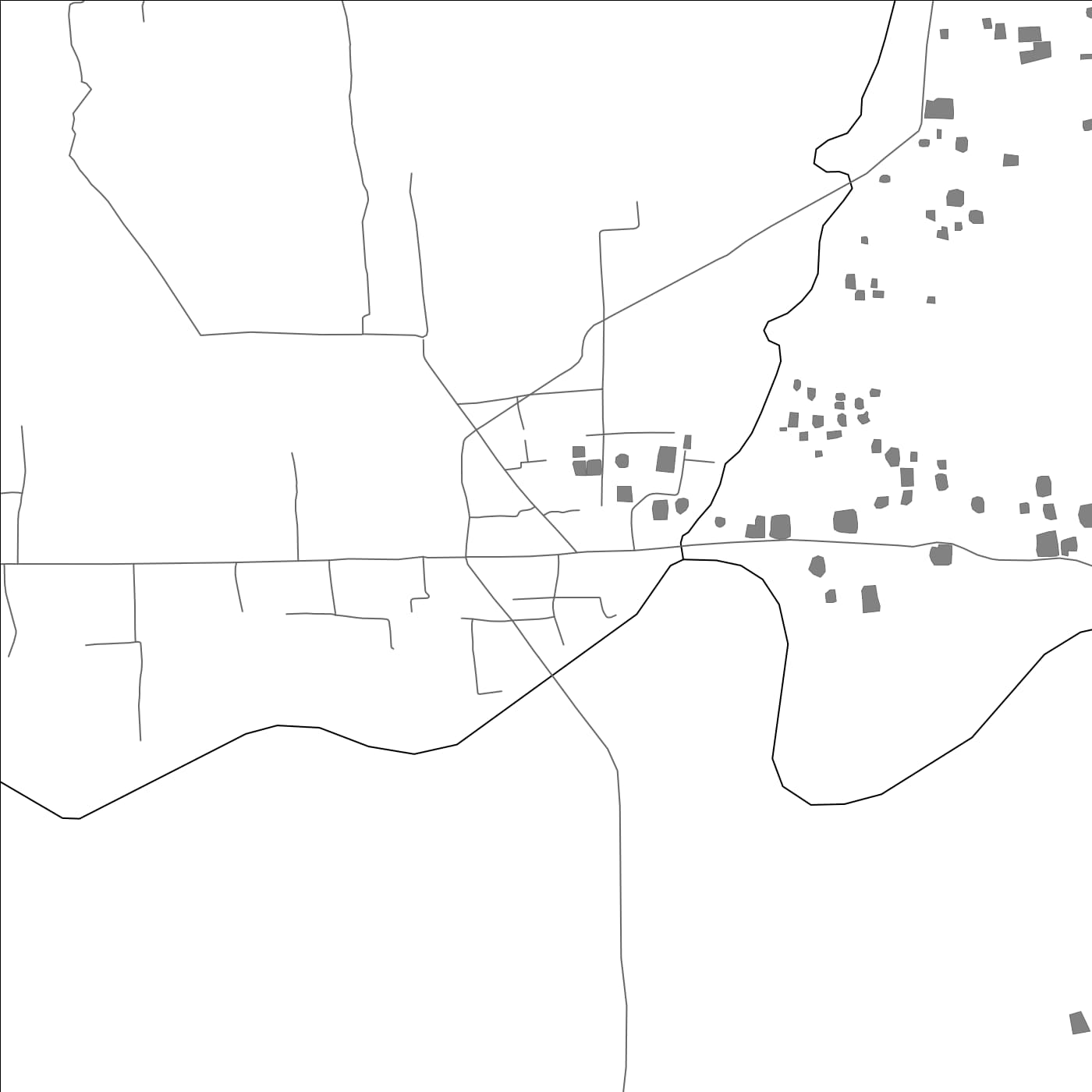 ROAD MAP OF HĀJĪGANJ, BANGLADESH BY MAPBAKES