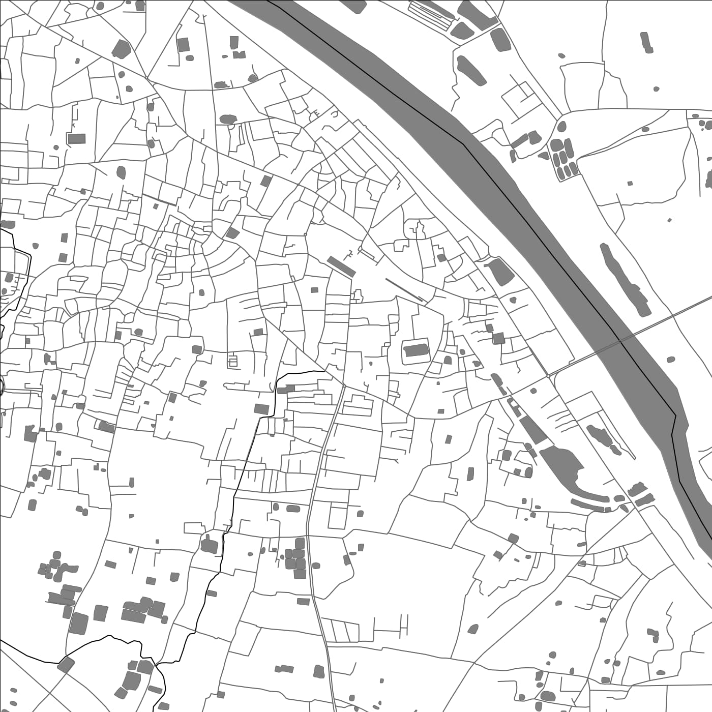 ROAD MAP OF MYMENSINGH, BANGLADESH BY MAPBAKES