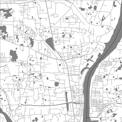 ROAD MAP OF NĀRĀYANGANJ, BANGLADESH BY MAPBAKES