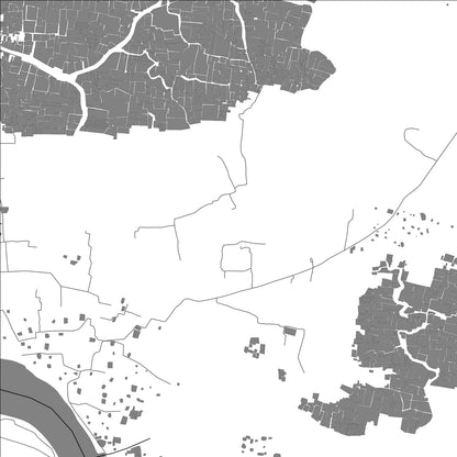 ROAD MAP OF SAKHIPUR, BANGLADESH BY MAPBAKES