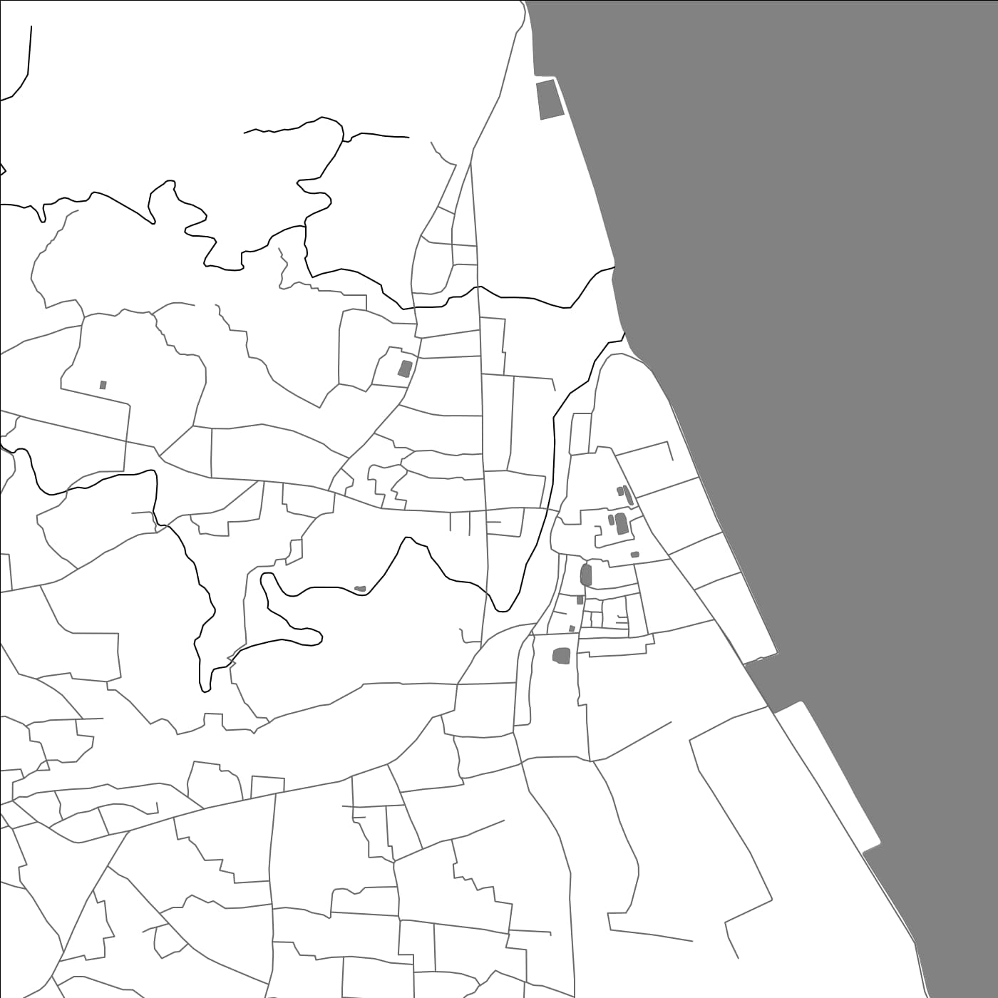 ROAD MAP OF TEKNĀF, BANGLADESH BY MAPBAKES