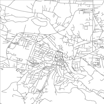 ROAD MAP OF BIHAC, BOSNIA AND HERZEGOVINA BY MAPBAKES