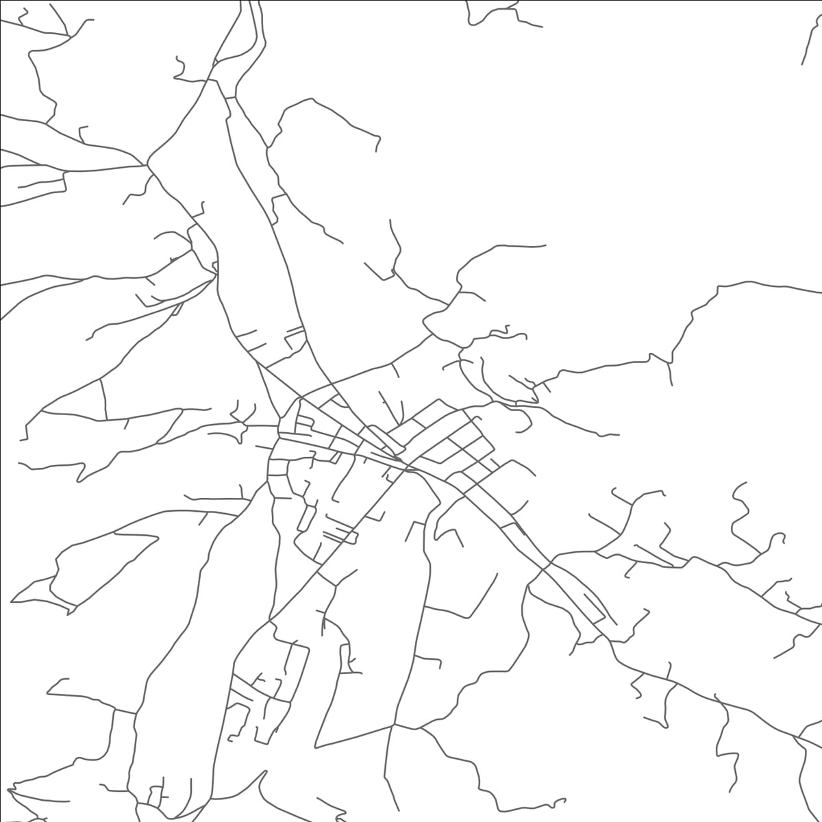 ROAD MAP OF BUSOVACA, BOSNIA AND HERZEGOVINA BY MAPBAKES