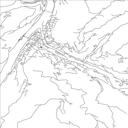 ROAD MAP OF FOCA, BOSNIA AND HERZEGOVINA BY MAPBAKES