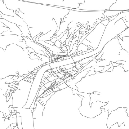 ROAD MAP OF GORAZDE, BOSNIA AND HERZEGOVINA BY MAPBAKES