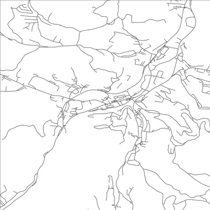 ROAD MAP OF HADZICI, BOSNIA AND HERZEGOVINA BY MAPBAKES