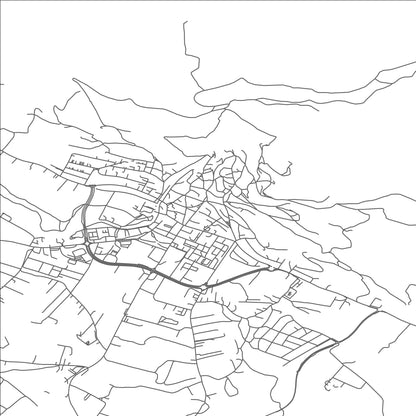 ROAD MAP OF LIVNO, BOSNIA AND HERZEGOVINA BY MAPBAKES