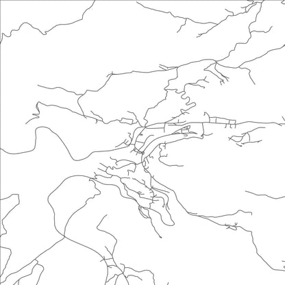 ROAD MAP OF OLOVO, BOSNIA AND HERZEGOVINA BY MAPBAKES