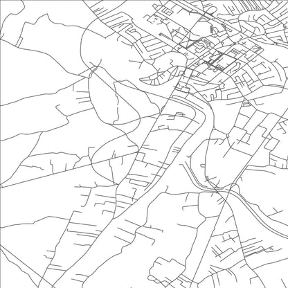 ROAD MAP OF PRIJEDOR, BOSNIA AND HERZEGOVINA BY MAPBAKES