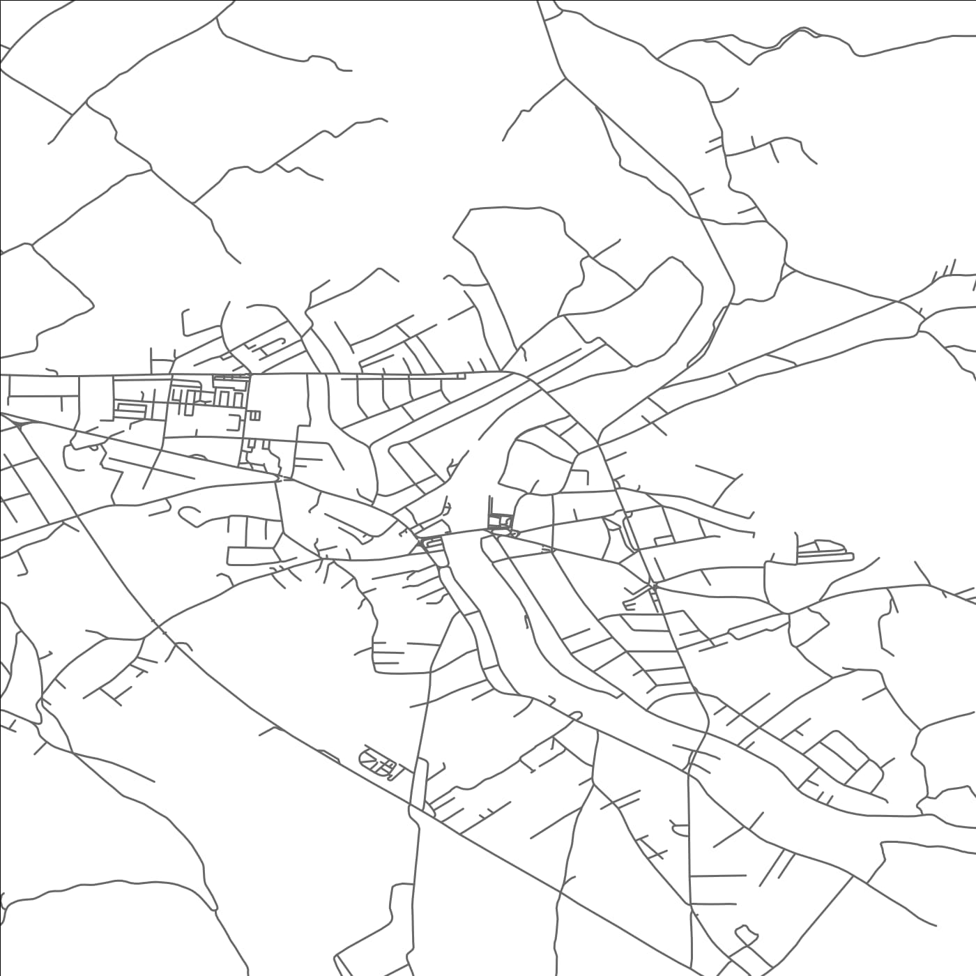 ROAD MAP OF SANSKI MOST, BOSNIA AND HERZEGOVINA BY MAPBAKES