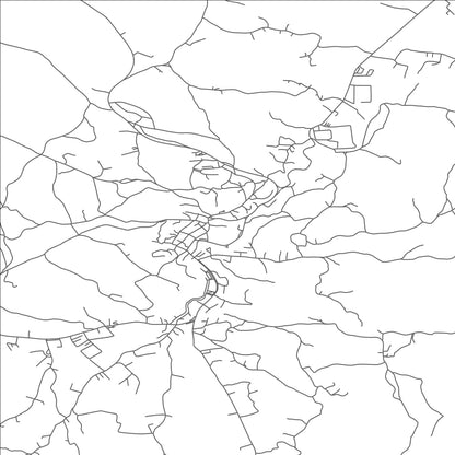 ROAD MAP OF TESANJ, BOSNIA AND HERZEGOVINA BY MAPBAKES