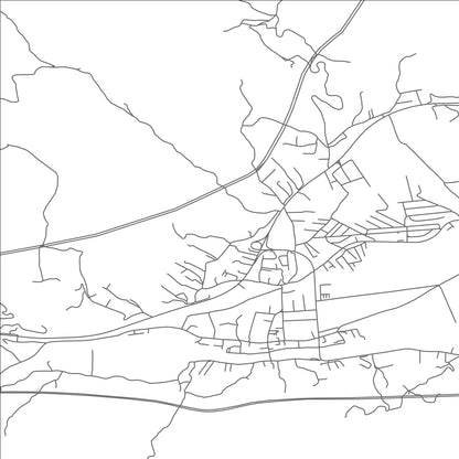 ROAD MAP OF ZEPCE, BOSNIA AND HERZEGOVINA BY MAPBAKES